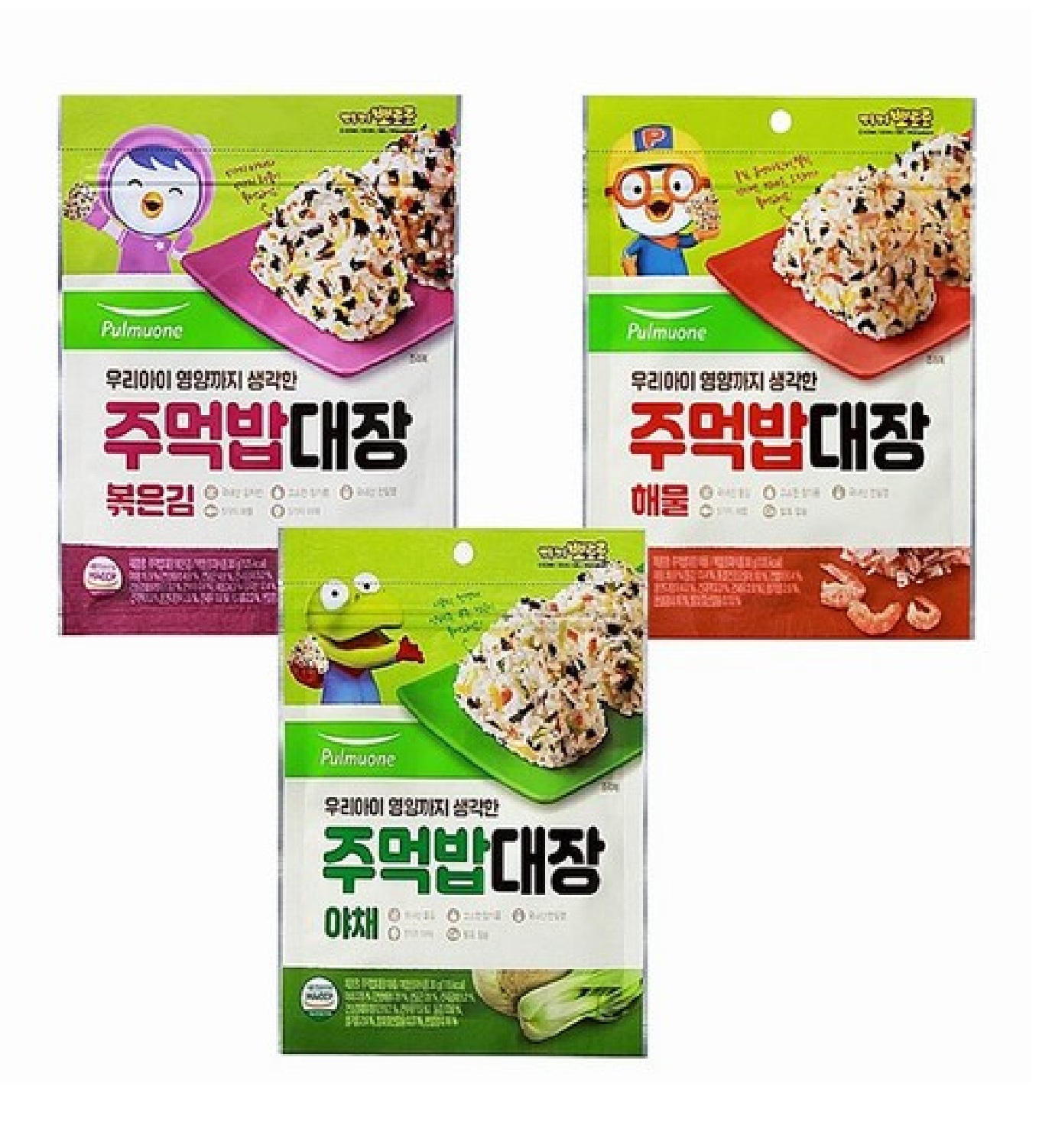 <b>풀무원</b> 주먹밥 <b>대장</b> 30g 3종 선택 야채 해물 볶은김