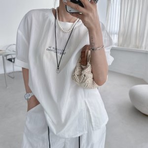블프 오버핏 찰랑 와샤 레터링 디즈티