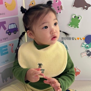 [나이티나잇] 아기턱받이 신생아 침받이 테리빕 턱받이
