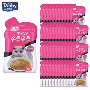 테비토퍼 쮸루쮸루 고양이 간식 추르 도미, 30g, 48개