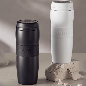 스타벅스 심플 화이트 스테인리스 티 텀블러 355ml