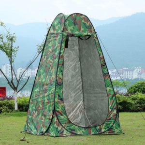 아이템 캠핑존 이동식 샤워텐트 (120x190cm) (밀리터리) 간이탈의실