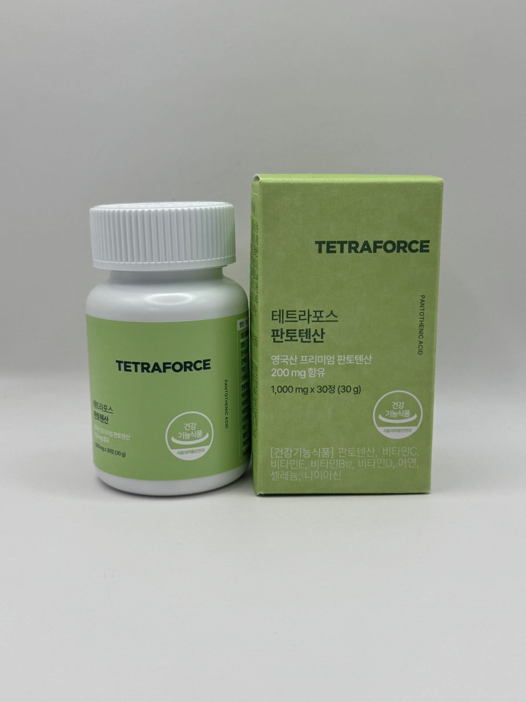 테트라포스 판토텐산 1000mg x 30정 리뉴얼 1박스