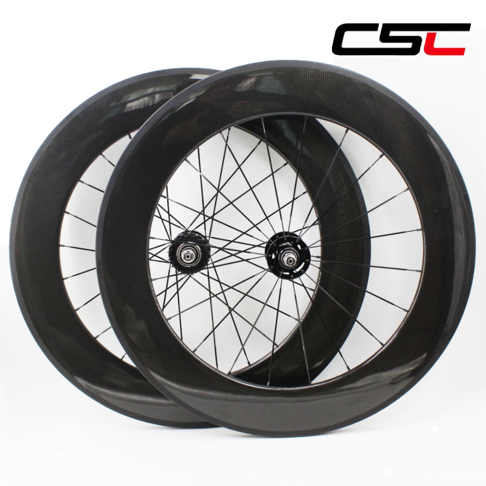 CSC 88リムオイルカーボンホイールセットクリンチャートラック ピクシー 自転車のフロントリアの脂肪