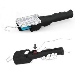 LED 작업등 자석 자바라 차량정비 충전식 후레쉬 캠핑랜턴 고리 카센터