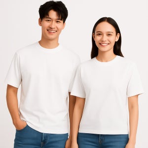 국내매장판 유니클로 에어리즘 코튼 오버사이즈 크루넥 5부 반팔티 냉감 쿨링 여름 남녀공용 기본