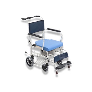 이동변기 미키코리아 CS-3 휠체어형 접이식 변기의자 실버케어