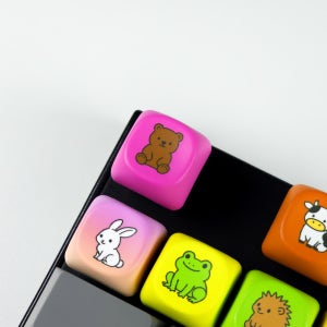 커스텀 키캡 주문제작 MOA PBT 굿즈 키보드 키캡 키링 포인트 인쇄