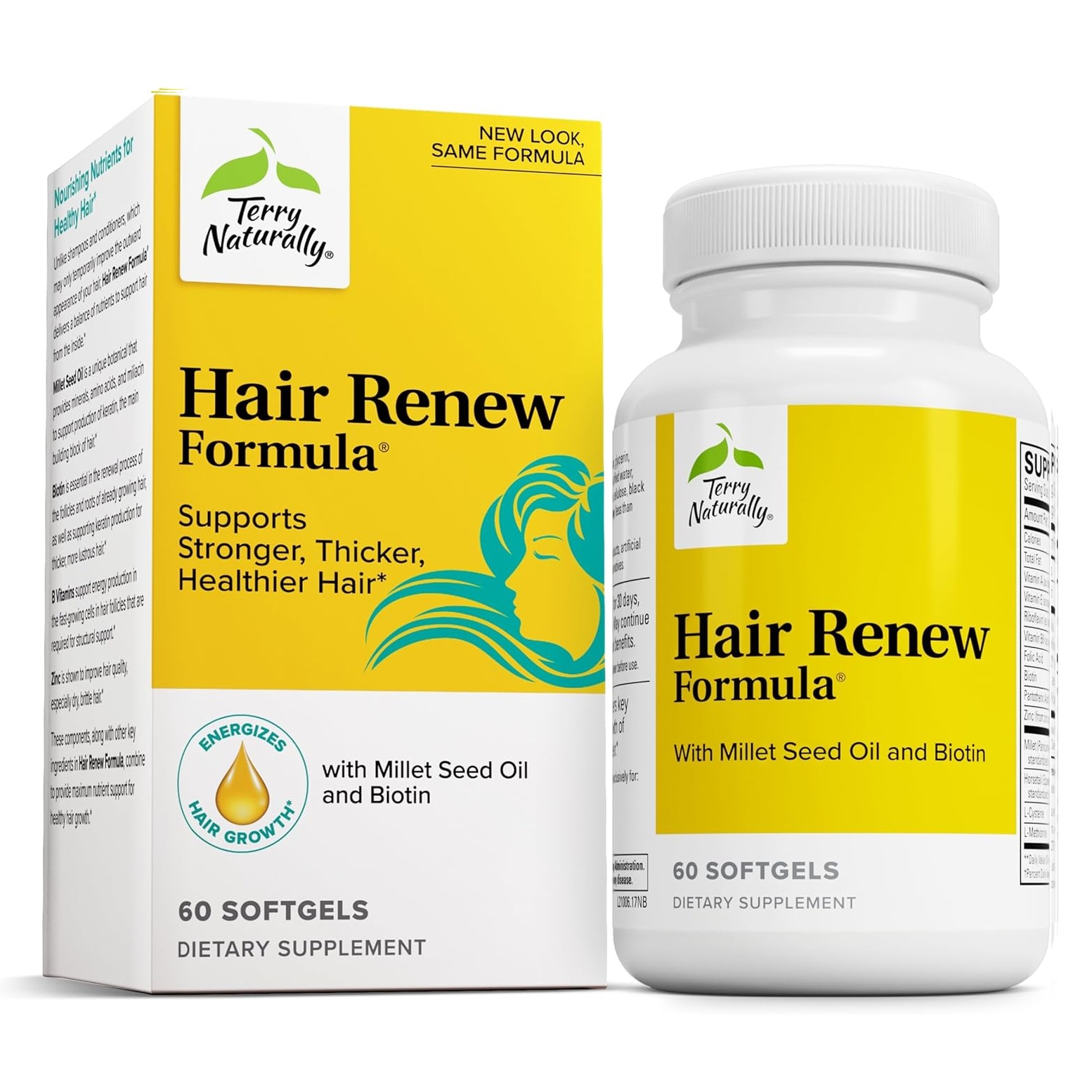 테리내추럴리 <b>헤어 리뉴 포뮬라</b> 60 캡슐