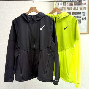 나이키 남성 러닝 후드 자켓 에어로스위프트 스톰핏 에어로가미 블랙 볼트