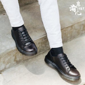 Dr.Martens Dante6 홀 레이스 업 로우 탑 신발 남성과 여성을위한 단색 마틴 부츠 흰색 22127100 UK3/36