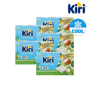 끼리 크림치즈 포션(6입) 갈릭&허브 / 핑거푸드 와인안주 아기간식 108g, 5개