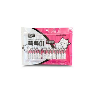 테비 토퍼 쭉쭉이 고양이 대용량 간식 연어+치킨, 10g, 200개