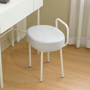 [다니카X수퍼적립] 루시드 화장대 스툴 인테리어 카페 침실 패브릭 의자