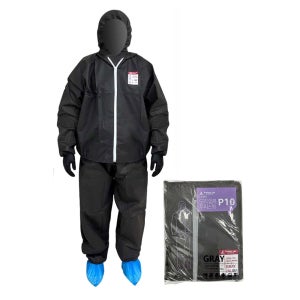 일회용 분진복 방역복 SB보호복 투피스 그레이 1벌 대형 L yuhan035