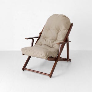 스누그 접이식안락의자 고무나무 브라운/브라운 3578.1887