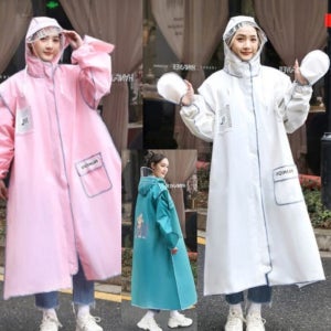 여성 빅사이즈 레인코트 성인 판초 우비