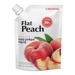 까로망 납작복숭아 마일드 잼 1kg 리플 에이드 라떼 스무디 빙수 아이스크림 토핑 카페