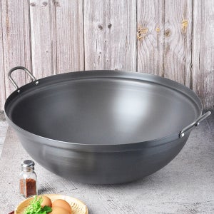 경질 튀김솥 코팅 업소용 양수냄비 볶음 튀김 팬 70cm