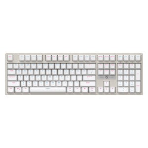 COX CK580 유선 게이밍 기계식 키보드 풀배열 화이트, 적축