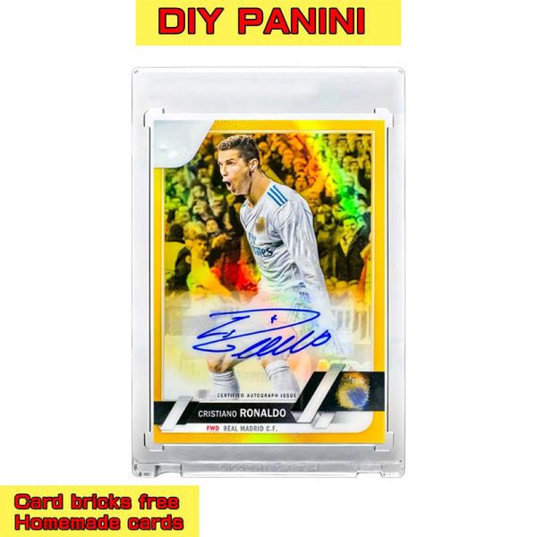 크리스티아누 호날두 Siuuuu Panini 스타 DIY 수제 사인 컬렉션 카드 축구 카드 레알 마드리드 맨체스터 유나이티드