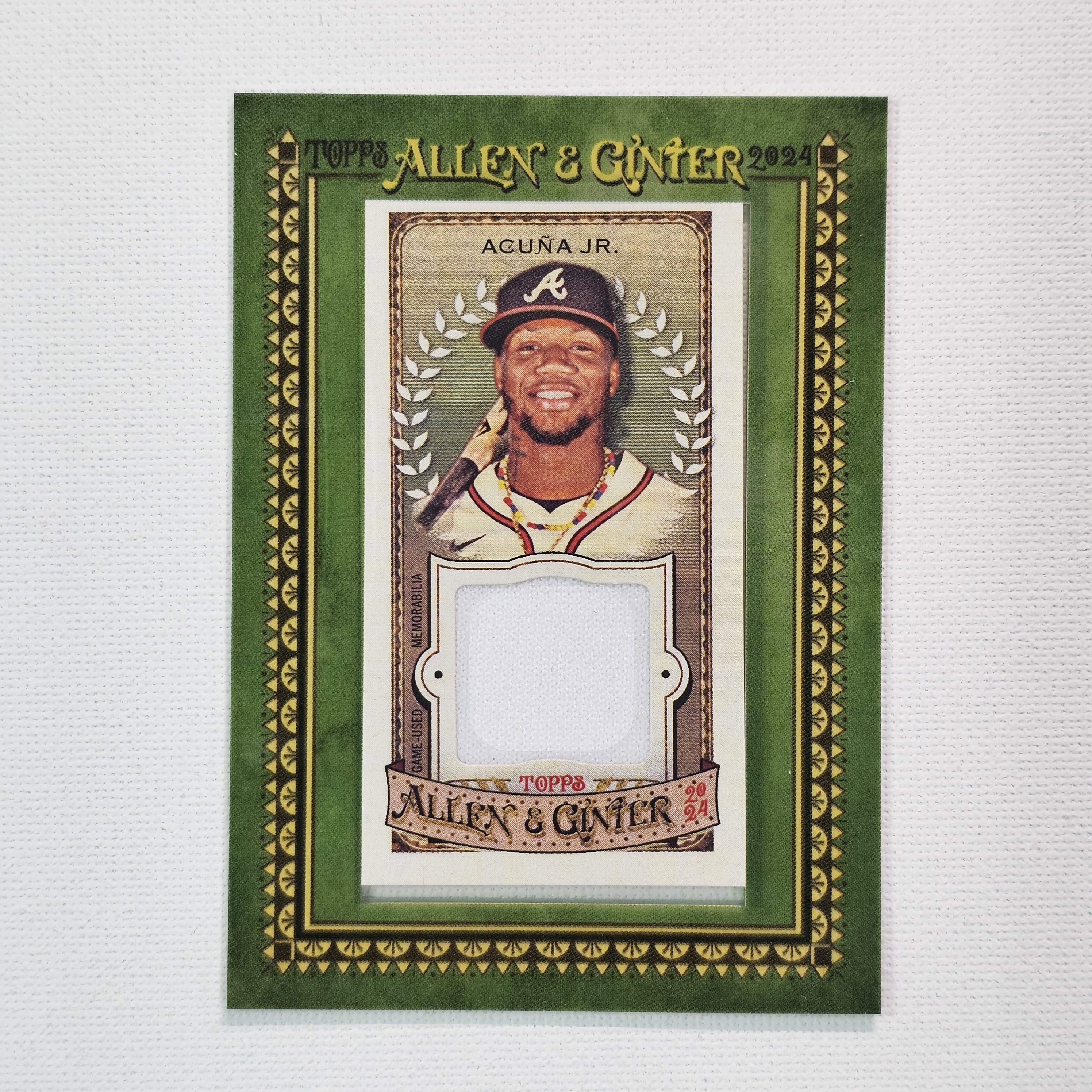 2024 Topps Allen & Ginter Mini Framed Relics Ronald Acuna Jr. 로날드 아쿠나 야구카드 / MLB-1