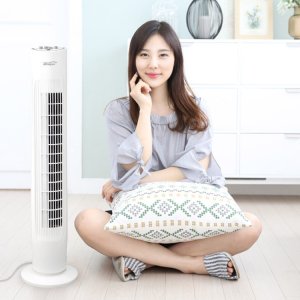 날개없는 타워팬 타워형선풍기 서큘레이터 가정용 사무실 선풍기 45W