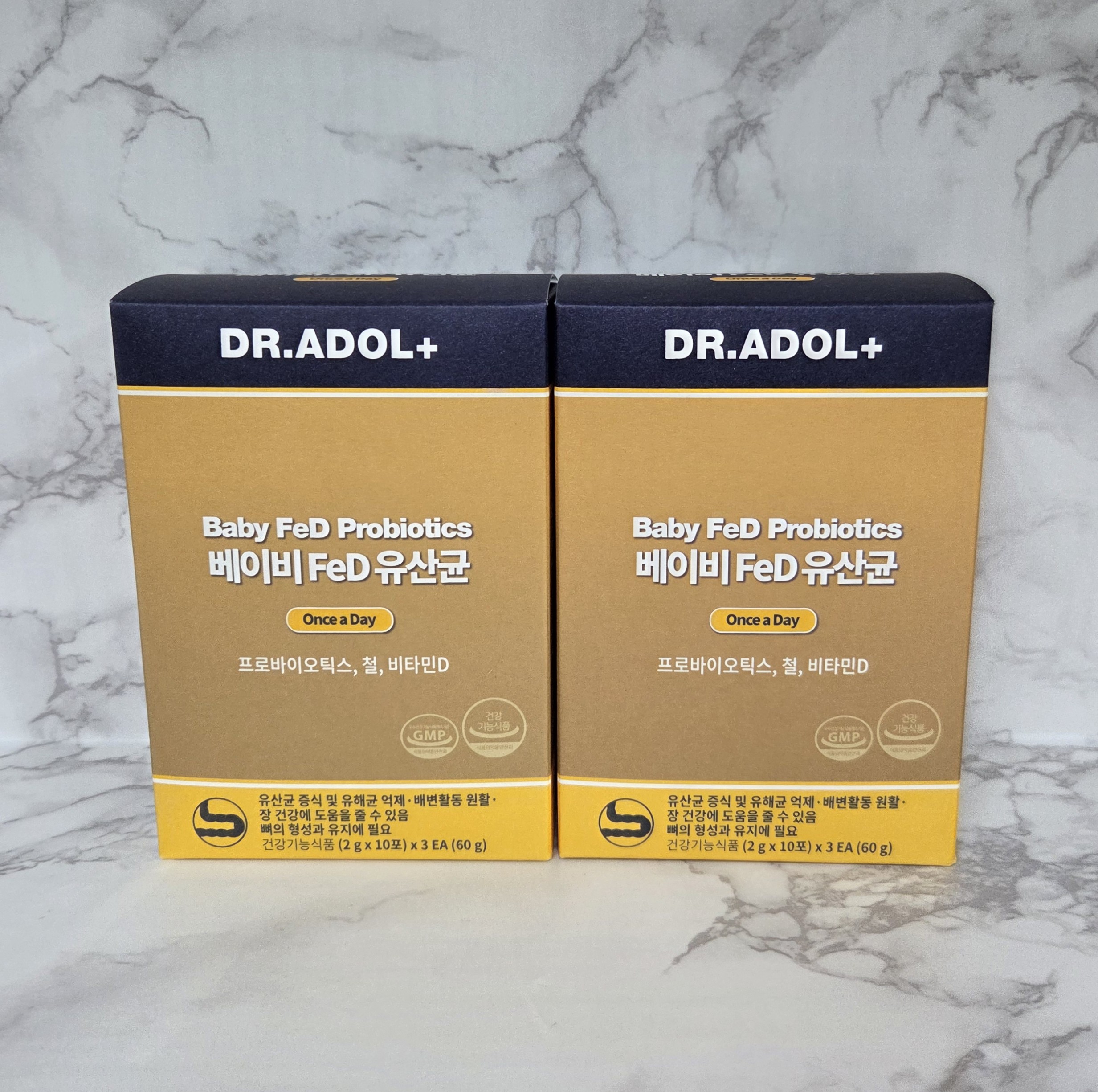 1+1 <b>닥터아돌</b> 베이비 FeD 아기유산균 2g x 30포