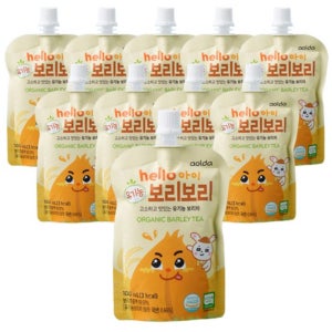 돌아기 보리차 처음 먹는 어린이 유아 음료 부드러운 베이비 워터 아기 주스 10개