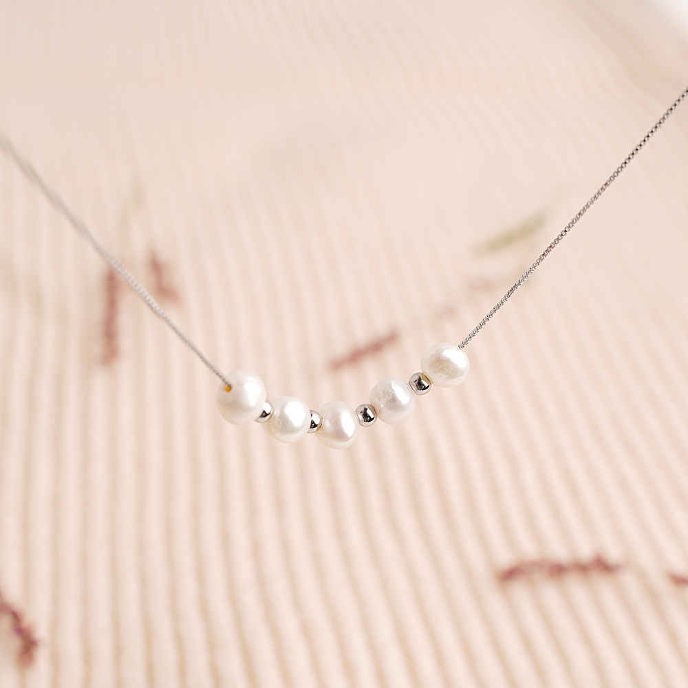 마리엘 체인 비즈 목걸이