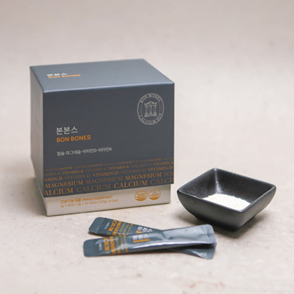 <b>세모</b> 칼슘 본본스(마그네슘, 칼슘, 비타민D, 비타민K2) 2g 1곽 60포