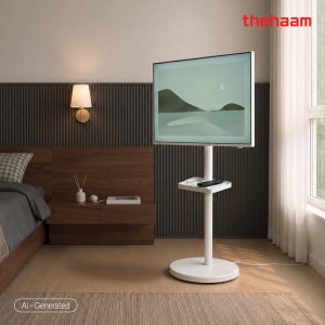 이동형 TV 거치대 스탠드 선반 삼탠바이미 삼성 LG 룸앤티비 호환 라이트