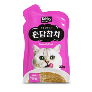 테비토퍼 혼담참치 파우치 고양이간식 연어, 33g, 1개