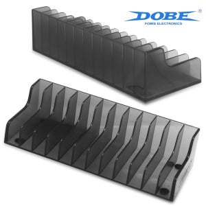 DOBE 닌텐도 스위치 2 1 호환 게임 타이틀 진열 수납 꽂이 거치대 12구 2P 1세트