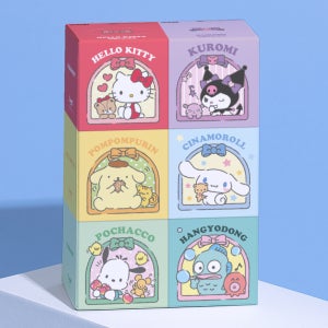 산리오캐릭터즈 2겹 리본에디션 천연펄프 미니 미용티슈 각티슈 (250매) 6입X1팩