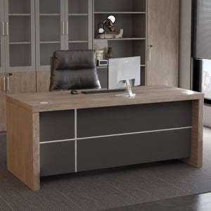 로카 6 중역 사무용 사무실 일자형 책상 W1600