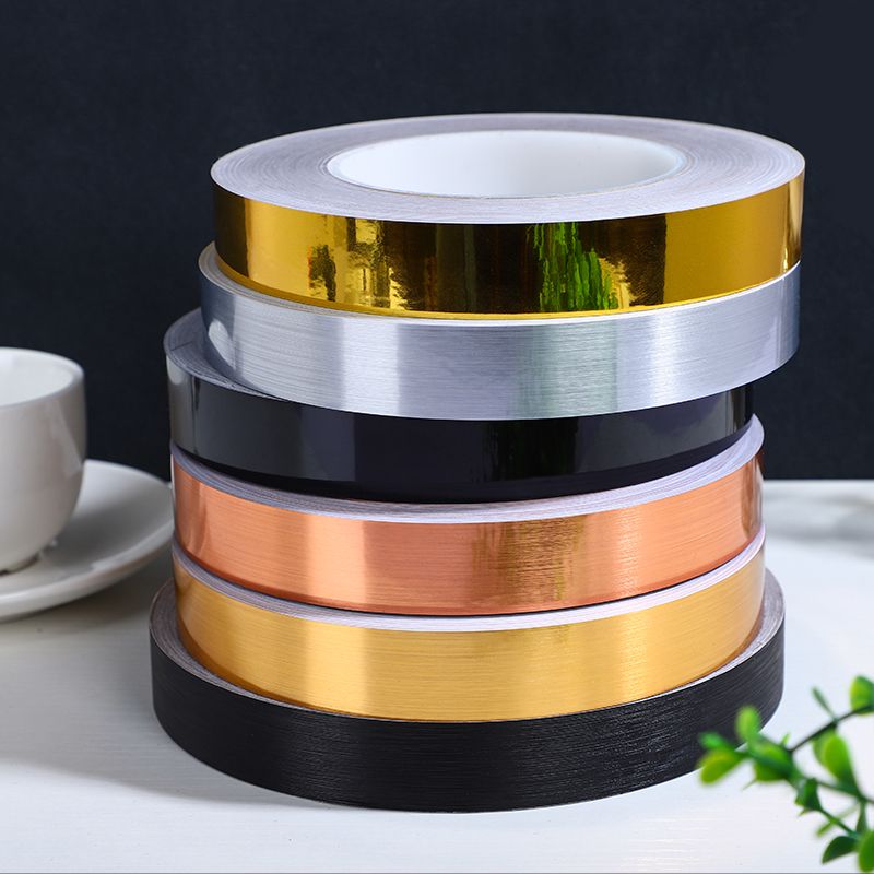 포인트 띠벽지 띠시트지 인테리어 유광 금박 띠지 접착식 리폼 메탈 은박