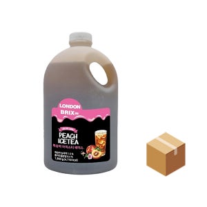 런던브릭스 복숭아 아이스티 베이스 1.9kg, 6개