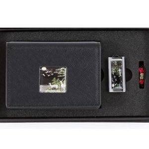 채색십장생자개 소가죽명함지갑과 가띠메탈자개USB 8g B 사은품 판촉물