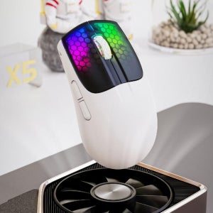 Attack Shark X5RGB 무선 마우스 3모드 블랙+화이트-X5RGB