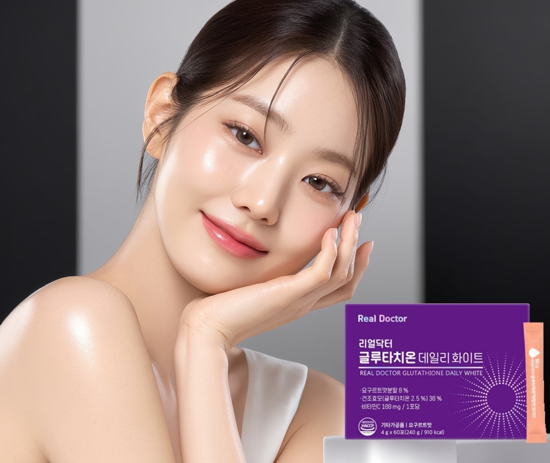 Real Doctor 4g x 60포 글루타치온 데일리 화이트 2개월분 1일2포 이너뷰티 <b>피부</b> 미용 보충제 <b>리얼닥터</b>