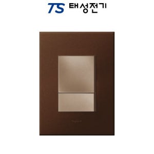태성전기 르그랑 아테오 직사각3로 2구 스위치 다크브론즈골드