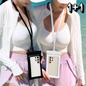 태르아 목걸이 핸드폰 방수팩 대형 1+1 IPX8 물놀이 방수케이스