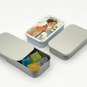 사각 슬라이드 소 SL74 2종 틴케이스 제작 쿠키 포장 포토카드케이스 깡통 철제