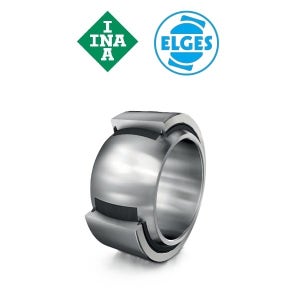INA 유럽 GE90-UK-2RS 무급유형 스페리컬 플레인 베어링 고무커버 ELGES