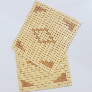 여름방석 대나무 쿨 냉감방석 2장세트 다이아 마작