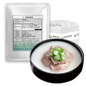 엠에스푸드 한우 우골 농축액 순대국밥 돼지국밥 육수, 1kg, 15개
