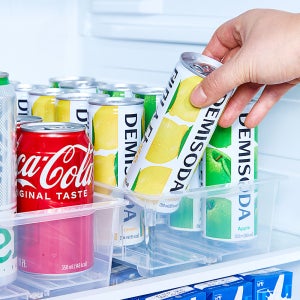 이지앤프리 캐리잇 와이드 음료 디스펜서 2P 깔끔한 냉장고 정리 편의점 음료수 맥주 보관 아이템