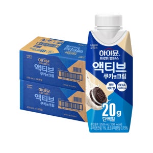 하이뮨 프로틴 밸런스 액티브 쿠키앤크림, 250ml, 36개