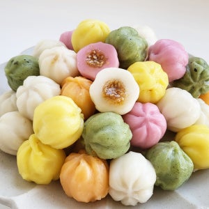 [땅콩이네] 국산쌀 100% 굳지않는 오색꿀떡 1kg+1kg (2봉)